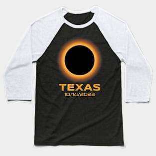 Annular Solar Eclipse October 2023 Texas Astronomy Baseball T-Shirt